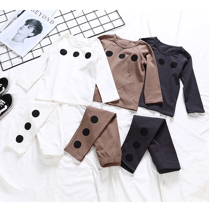 

New Fashion Children Sets Clothes Baby Girls Kids Toddler Soft Cotton Long Sleeve Spring Summer Autumn Pajama With Pants