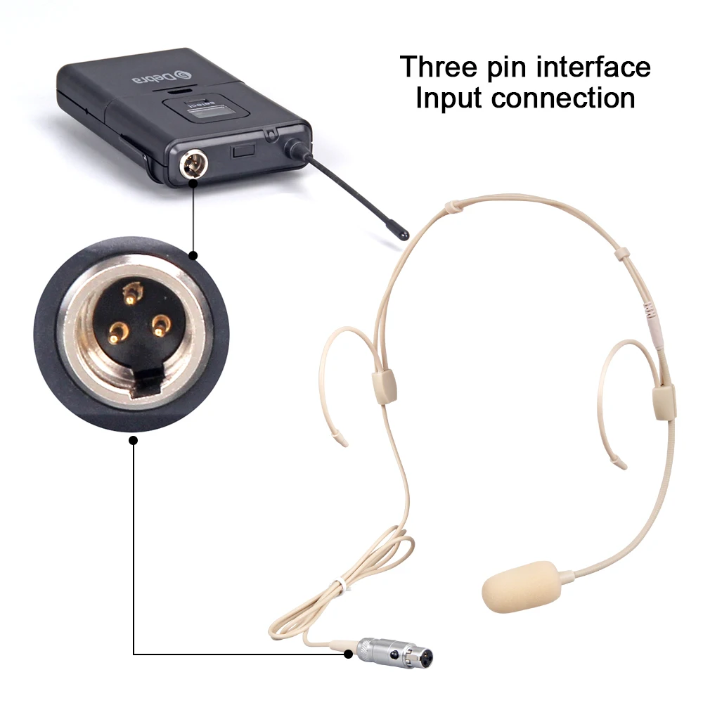 Высококачественная! Гарнитура TA3F 3pin XLR конденсаторный микрофон для