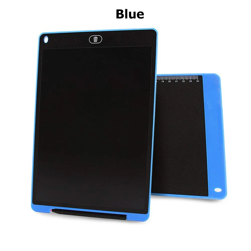 12 дюймов портативный цифровой ЖК-планшет для рисования, графическая доска для заметок, блокнот с напоминанием, стилус с батареей CR2016 - Цвет: Blue Board