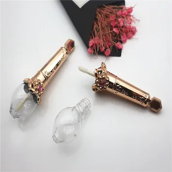 

10/20/30/50pcs 3.9ml Gold Princess DIY Lip Gloss Tube Empty High-end Lip Balm Container Fashion Cosmetic Packaging Pipe Shell