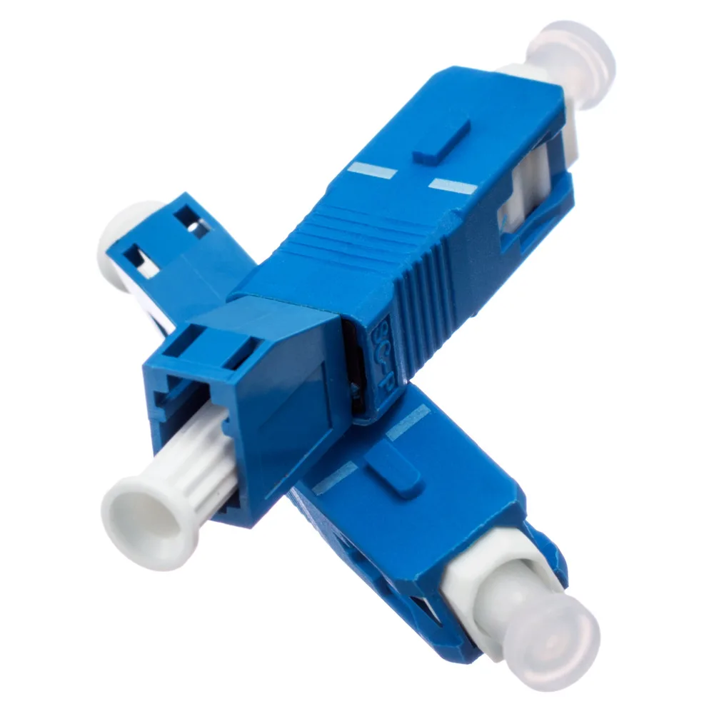 

5pcs SC Male to LC Female Fiber Optic Hybrid Adapter Connector For OptiC Fiber Cables
