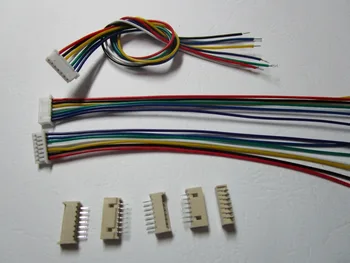 

250 set 1.25mm 7 Pin Male + Female Polarized Connector with 28AWG 5.9inch