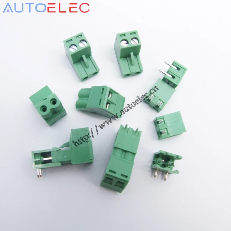 

Pitch 5mm 2 Pins Combicon PCB Electrical Screw Terminal Block Connector wire terminals MSTB1754449 MSTB1754436 right angle pin