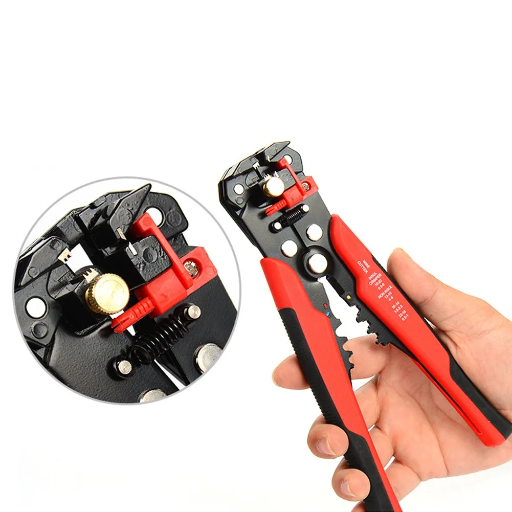 

3 in 1 Mini Adjustable Cable Wire Stripper Cutter Crimper Automatic Multifunctional Terminal Crimping Wire Stripping Plier Tools