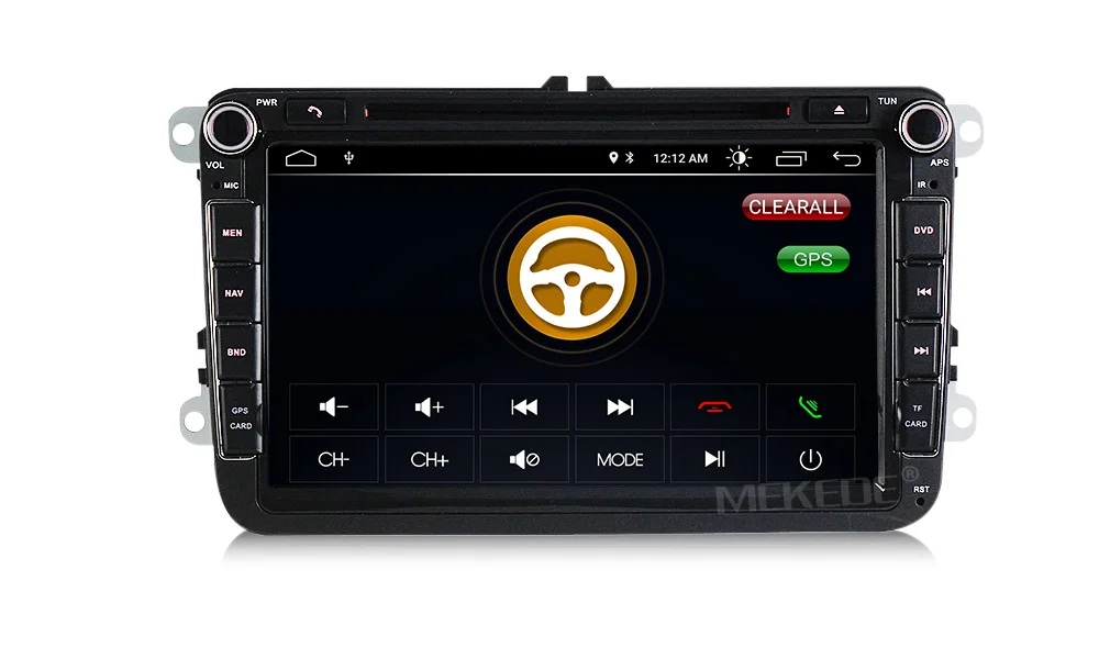 Cheap Android 8.1 8 Inch Car DVD Player For VW/Volkswagen/POLO/PASSAT/Golf/TOURAN/SHARAN Quad Core Wifi USB GPS Navigation Radio 18