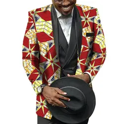 Мода Африка Стиль принт мужской костюм куртка в африканском стиле праздничные Пиджаки для женщин для вечерние настроить африканских