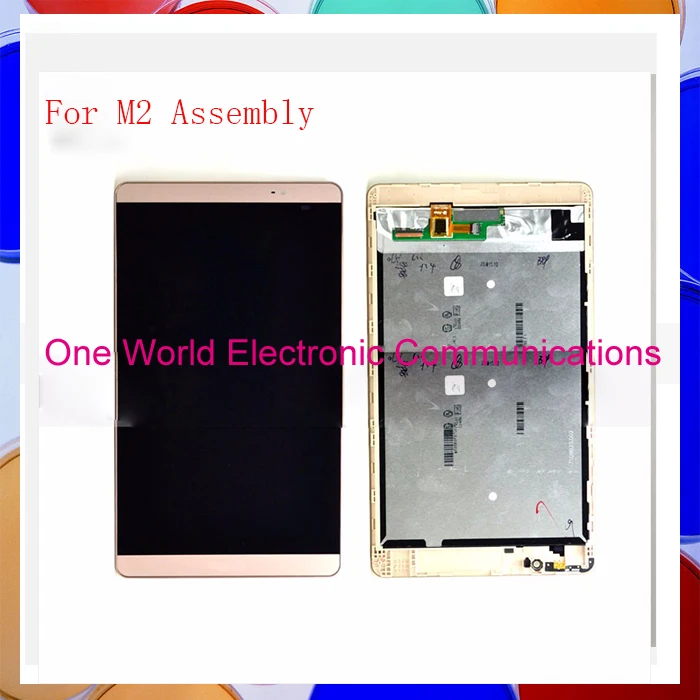 

10pcs original Top quality  Assembly LCD Digitizer Touch Screen Complete With Frame For Huawei  M2  tools Replacement  free ship