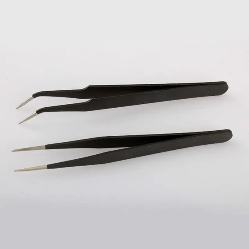 2 черный акриловый гель для ногтей искусство Стразы Блестки маникюрные щипцы инструмент