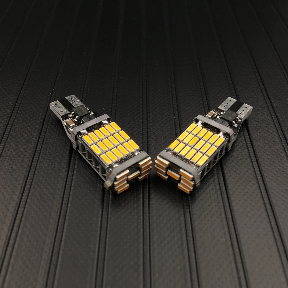 Супер яркие T15 W16W 921 45 SMD светодиодный 4014 автомобильные габаритные огни Canbus лампы