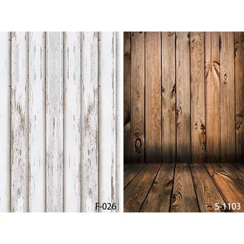 

White Forest Wood Photo Studio Backdrops Brown Wood Floor Baby Newborn Photography Background Rustic Wood Decorations