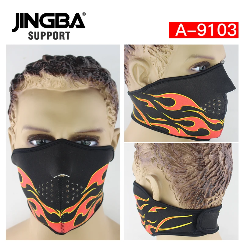 JINGBA мужская маска для лица спортивная Лыжная езды на велосипеде Хэллоуина крутая