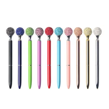 

Exquisite metal ballpoint pen glass crystal multicolor ballpoint pen office school stationery