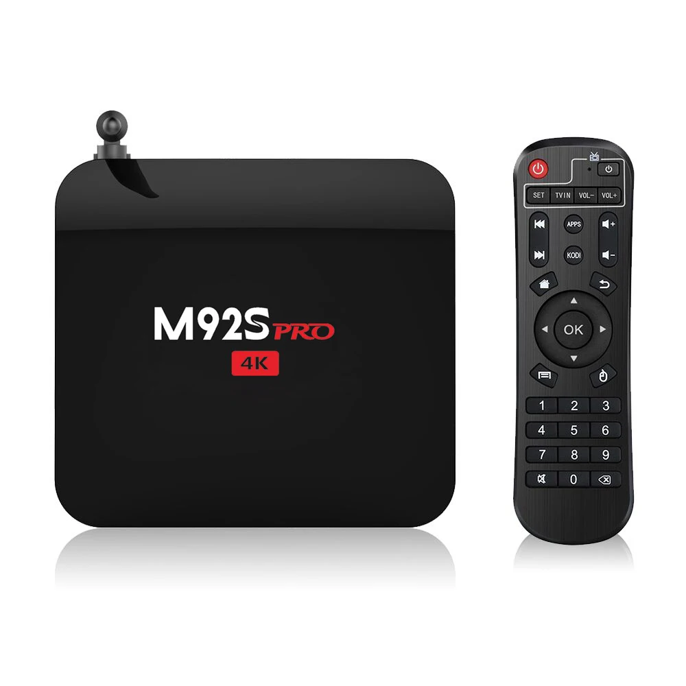 2018 factory direct price Newest M92S pro Smart TV BOX Amlogic S912 2gb