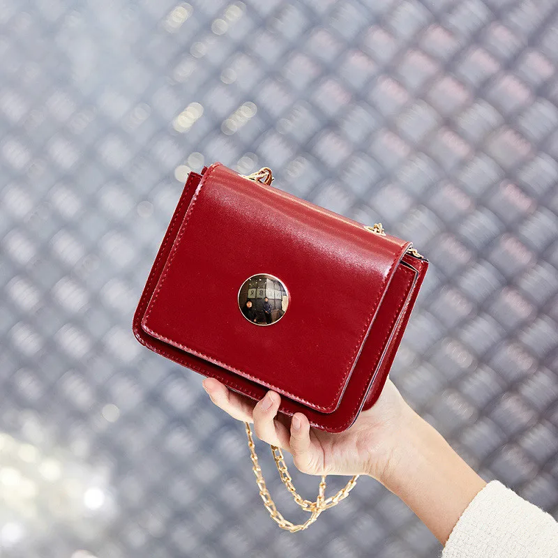 

New Chao Korean Version of The Simple Lady's One-shoulder Slant-span Chain Lady's Bag In 2019