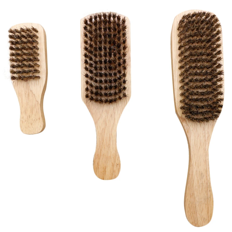 Professional Wood Handle Men's Beard Brush Men Mustache Brushes Comb