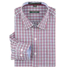 Роскошная Хлопковая мужская нежелезная рубашка с длинным рукавом, Высококачественная официальная деловая Повседневная рубашка в клетку