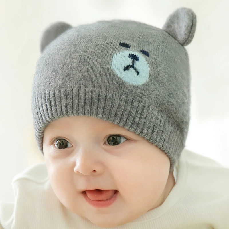 CieiK Children Cotton Cap Baby Winter Hat Boys Girls Baby fotografie props Soft Newborn crochet Warm Kid Knitted beanie (3)
