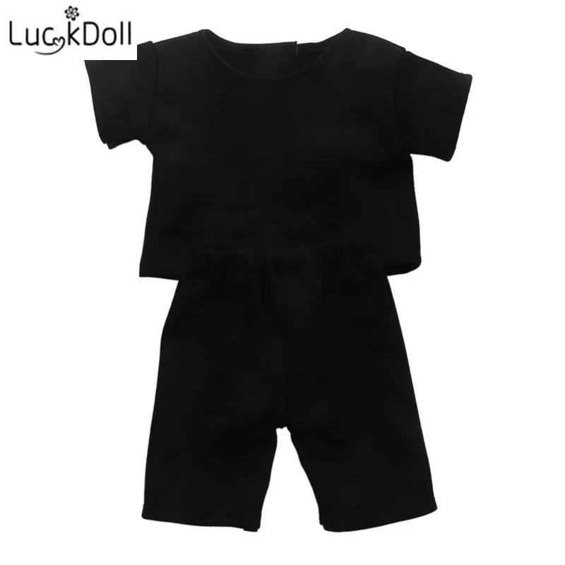 LUCKDOLL повседневный костюм куклы костюм подходит 18 дюймов Американский 43 см детская кукла одежда аксессуары, игрушки для девочек, поколение, подарок на день рождения