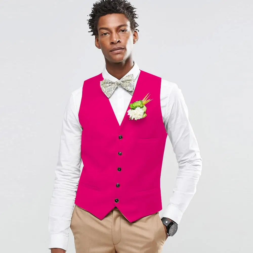 single button 5,3 pockets man's wool vest,red/coffee/green/purple/dark