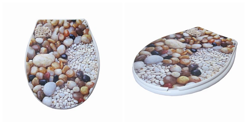 toilet lid cover standard closing 2017 high quality colorful toilet seat cover set hot selling fashion bathroom pp toilet seat 12
