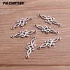  30pcs 9*29mm New Flower Connectors Charms Pendants For DIY Jewelry Handmade Making Accessorie ► Photo 1/2