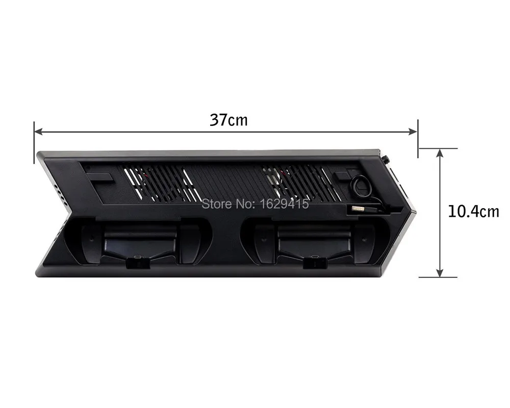 IVYUEEN вертикальная подставка охлаждающий вентилятор с зарядной станцией для sony Playstation 4 PS4 Slim консоль+ двойной usb-хаб зарядное устройство порты