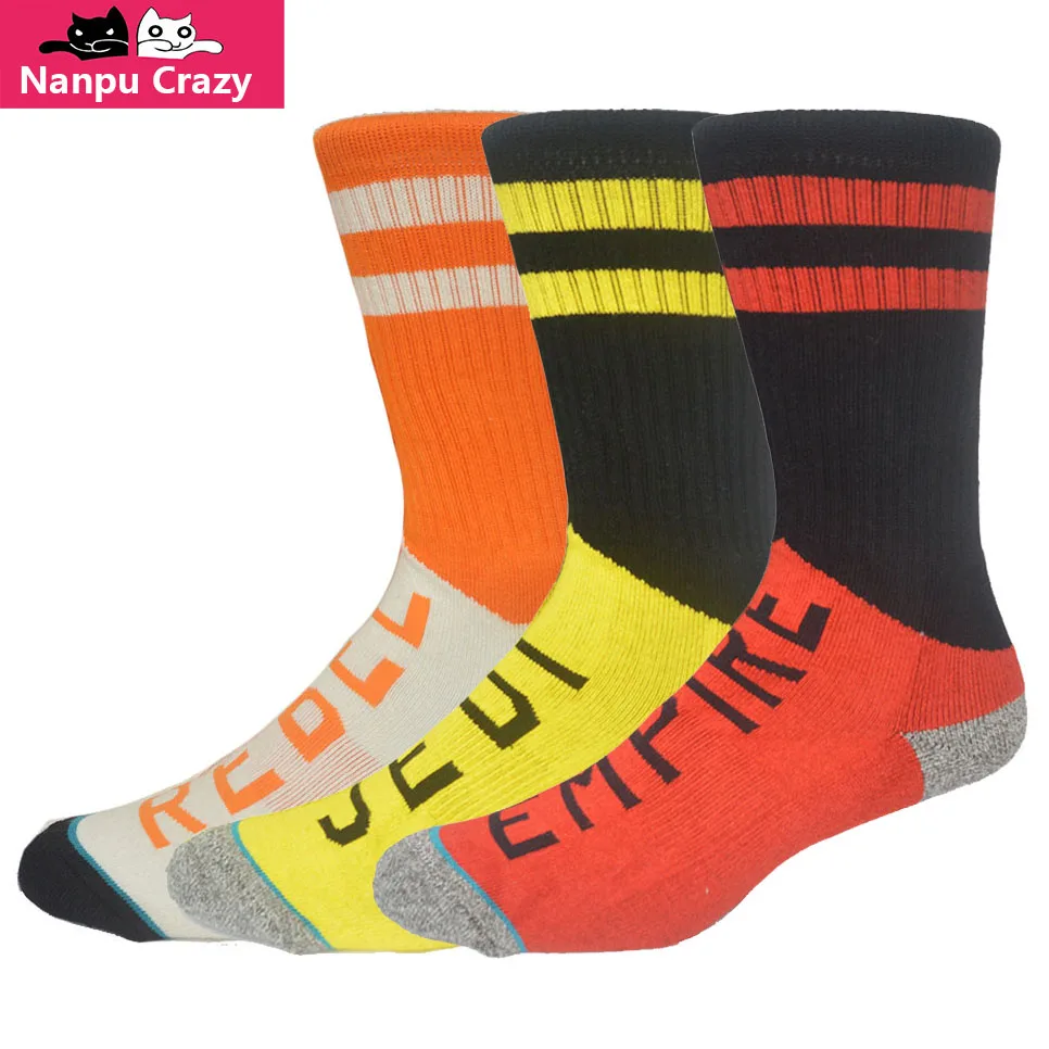 

Socks Men Skate Sock New Star Sport Socks for Men Cotton Terry Basketball Sock VARSITY REBEL EMPIRE JEDI Skateboard Colorful Sox