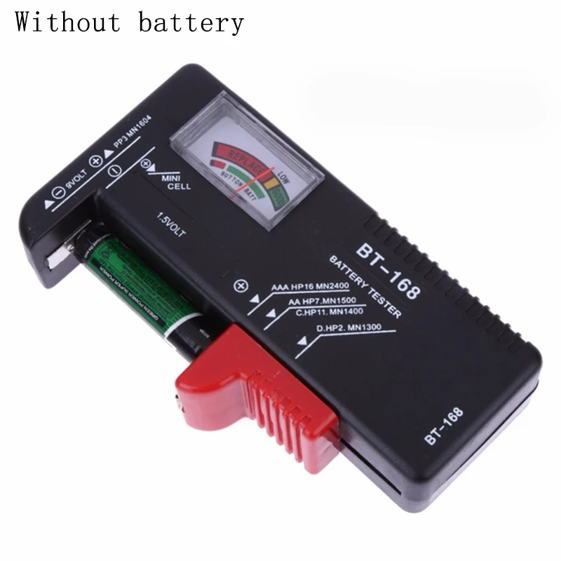 Universal BT168 Digital Battery Tester Volt Checker for AA AAA 9V Button Multiple Size Voltage Meter Tools |
