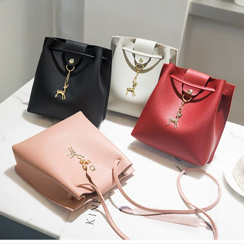 

Simple Women Bag Red Messenger Fashion Deer Ornaments Crossbody Mini Bag Women Shoulder Bags Gift KA-BEST