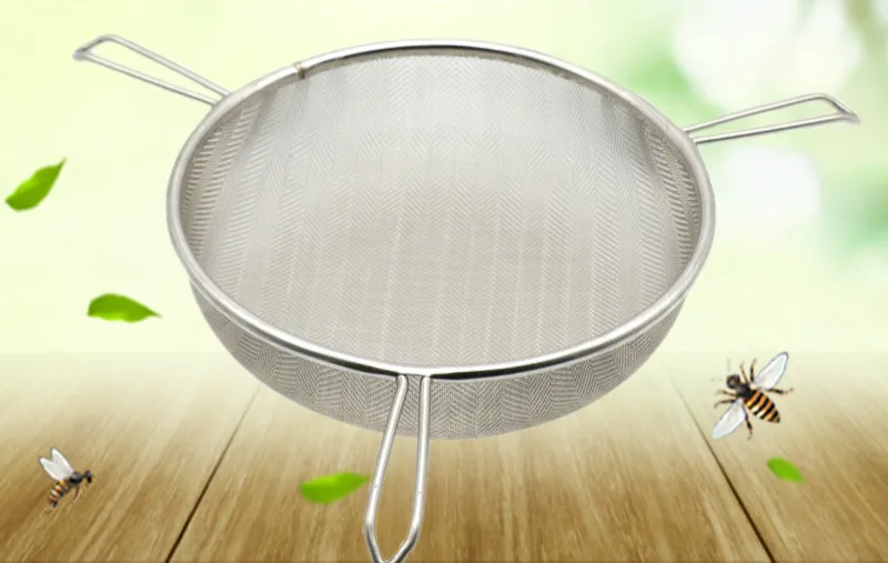 1PCS Triangle Stainless Steel Filter Honey Filter Beekeeping Filter To