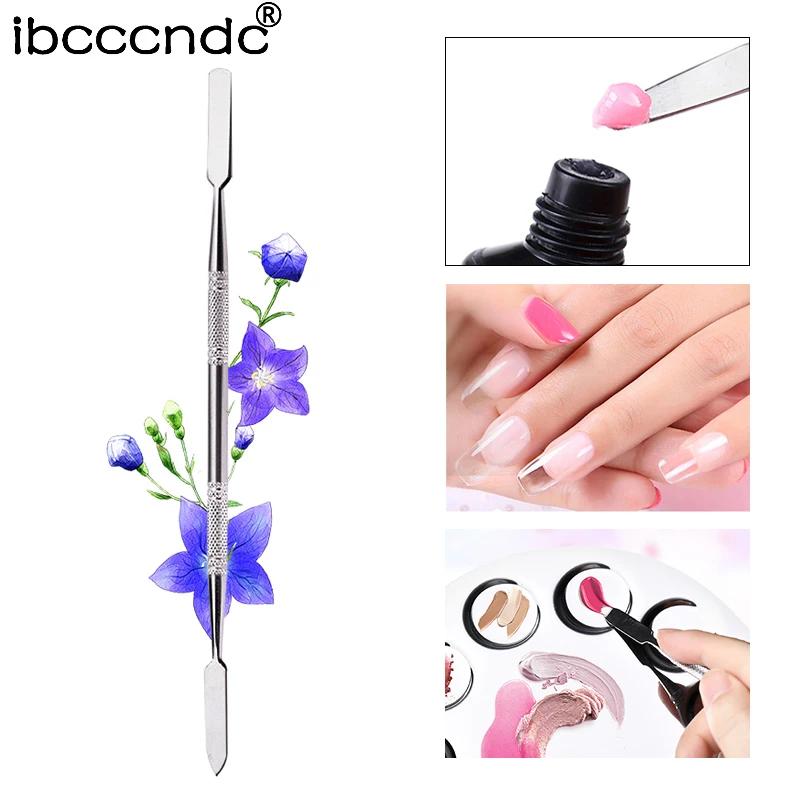 

New Nail Art Polish Gel Color Mixing Rod Manicure Equipment Stainless Steel Stick Color Toning Painting Makeup Palette Tools