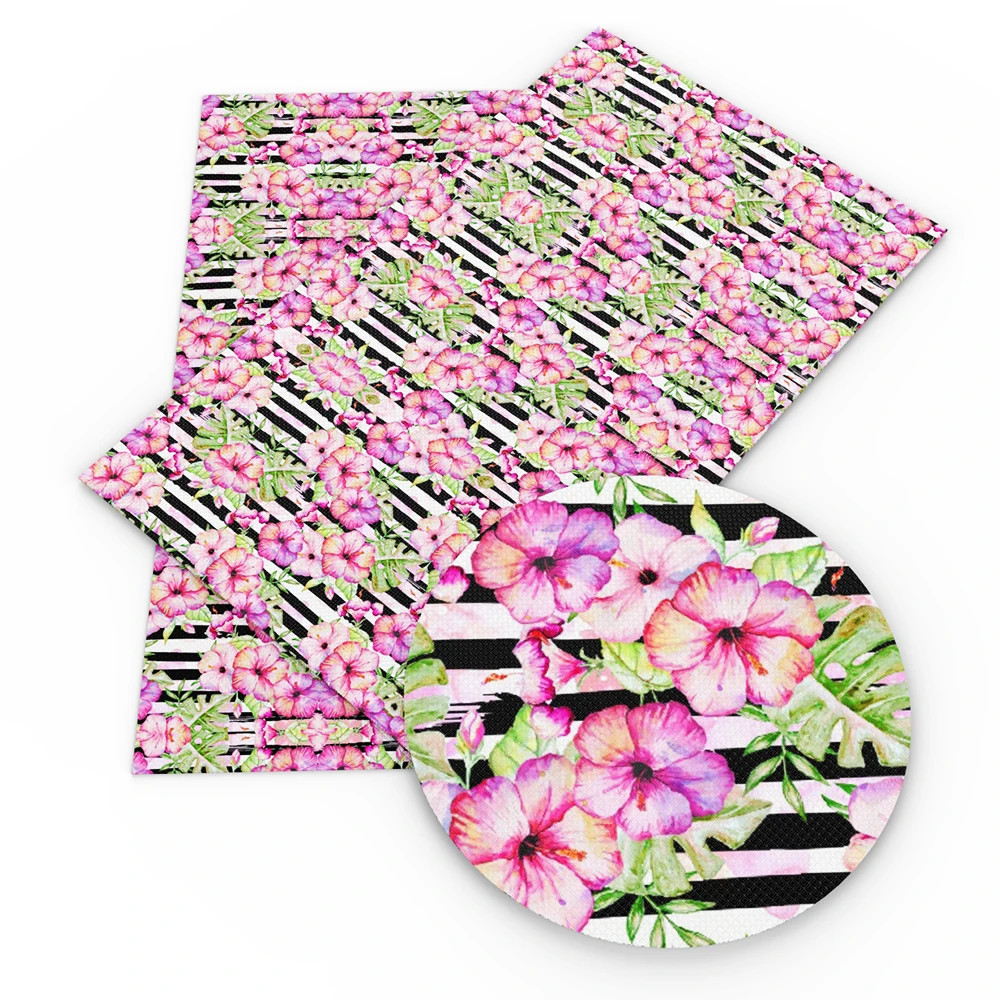 

David accessories 20*34cm flower Faux Synthetic Leather Fabric,DIY Sewing Garment Knotbow Bags Crafts Material,1Yc5548