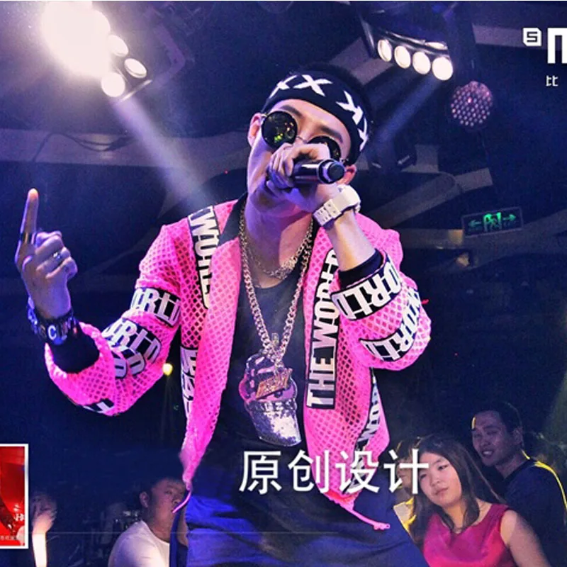 クール な ナイトクラブ ダンス魂ds Dj歌手パラッパラッパー ファッション メッシュ ジャケット コート クラブ ウェア服ファンシー ドレス衣装の ため の女性と男性 Fashion Jacket Jacket Fashionjacket Coat Aliexpress