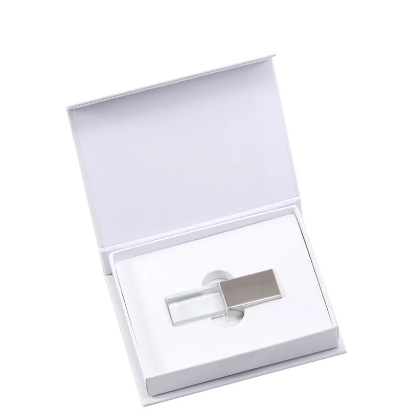 JASTER USB 2,0 изготовленный на заказ логотип кристалл памяти флэш-накопитель с подарочной коробкой 4 ГБ 8 ГБ 16 ГБ 32 ГБ 64 ГБ свадебные подарки(10 шт., Пользовательский логотип - Цвет: silver box