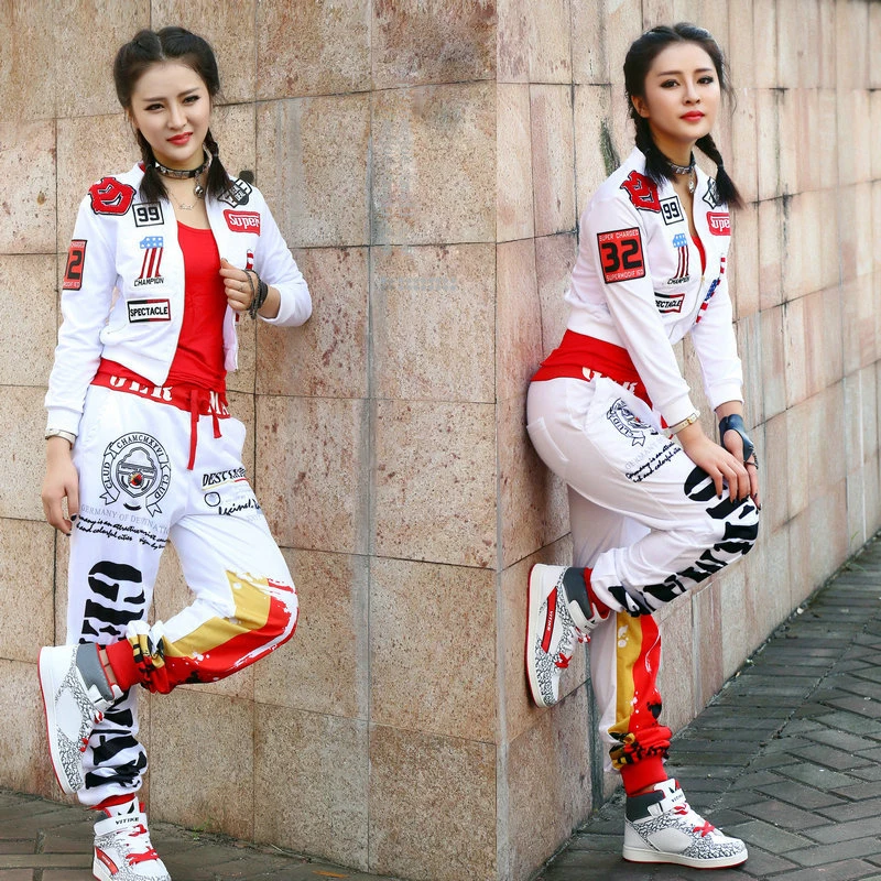 New-Pattern-Fashion-Doodle-Easy-Leisure-Time-Pants-Suit-dress-Hiphop-Jazz-Practice-Show-Clothing-Dance (1)