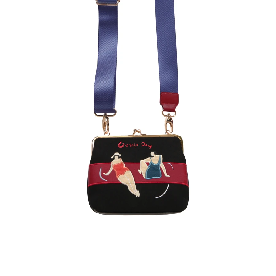 1901.19 руб. 5% СКИДКА|YIZISToRE винтажная парусиновая Сращивание Искусственная кожа с вышивкой в стиле ретро сумка почтальон мини для женщин в один день серии 2018 [Fun kik]-in Сумки-кроссбоди from Багаж и сумки on Aliexpress.com | Alibaba Group