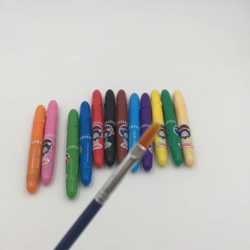 Deli 12 цветов Масляные пастельные мелки/цветные ручки цвета es Art Набор для детей водного цвета пастельный цвет цветные мелки для детей
