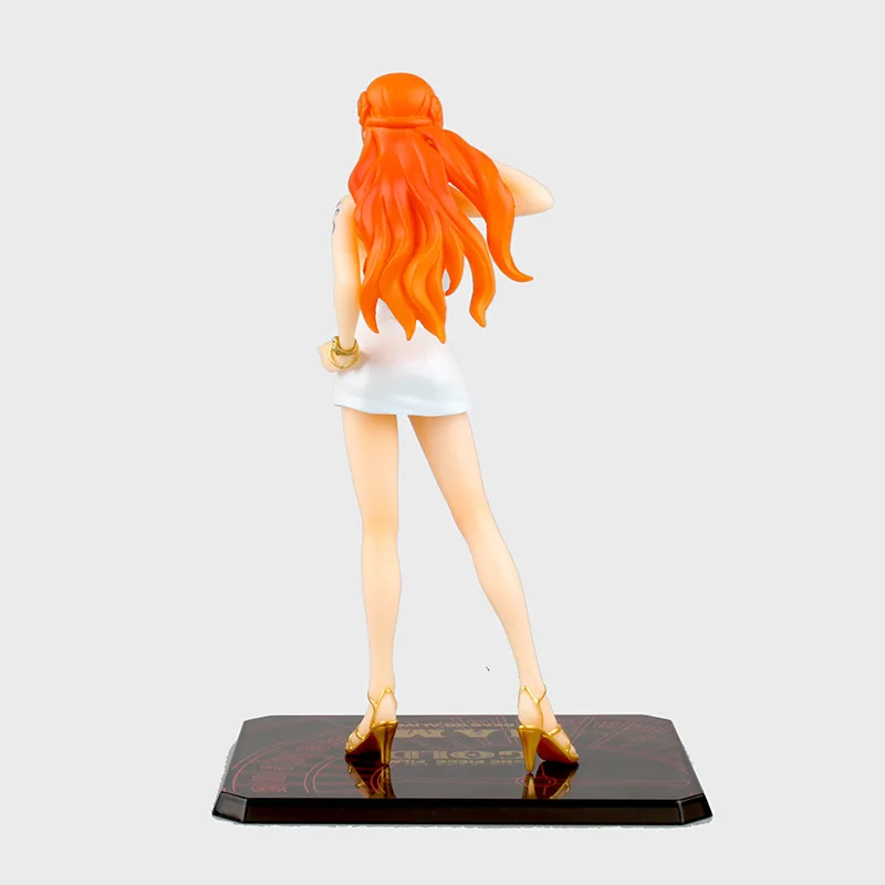 2017 New Anime One Piece Gold Nami Action Figure Model Toys Sexy Girl Figuras Dolls Brinquedos Gift 16cm  (3)