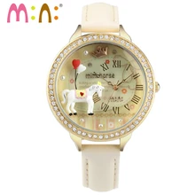 M: N: À La Main D’ARGILE de POLYMÈRE double verre Corée Mini montre de dames Femmes montres Enfants horloge filles montre-bracelet relogio feminino