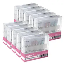 10 коробка RA0309 полировка зубных зубов для низкой насадка для стоматологических инструментов Contra угол гигиены полости рта композитные полировальные наборы