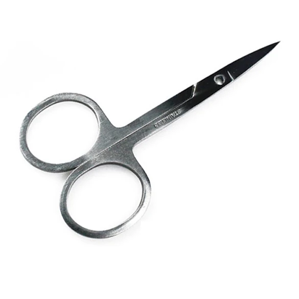 Buy Beauty Curved Edge Eyebrow Hair Scissor Steel