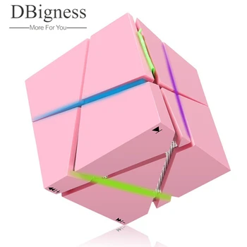 

Abuzhen Portable Mini Bluetooth Speaker with LED Light Built-in Battery Support TF AUX Stereo Sound Box Subwoofer Speaker