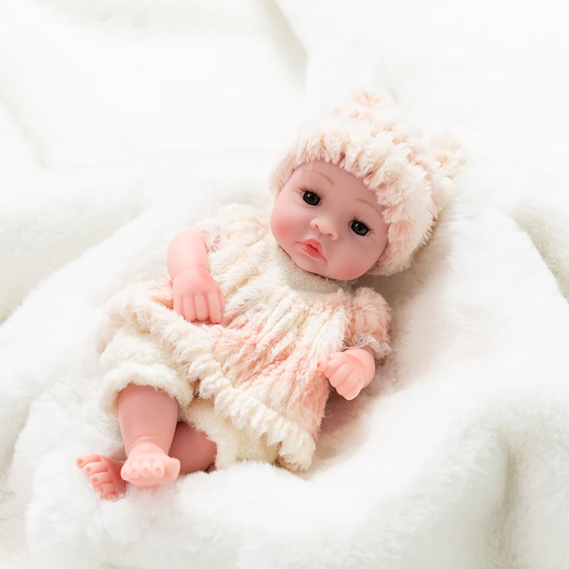  10inch Newborn Reborn Doll Toys Baby Simulation Soft Vinyl Dolls Children Kindergarten Lifelike Toy - 33027734999
