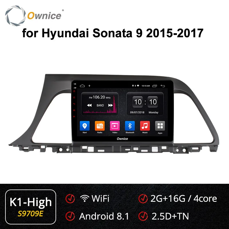 Ownice Восьмиядерный Android 9,0 автомобильный dvd-плеер для hyundai Sonata Gen 9 LF k3 k5 k6 головное устройство 360 Panorama SPDIF - Цвет: S9709 K1-High