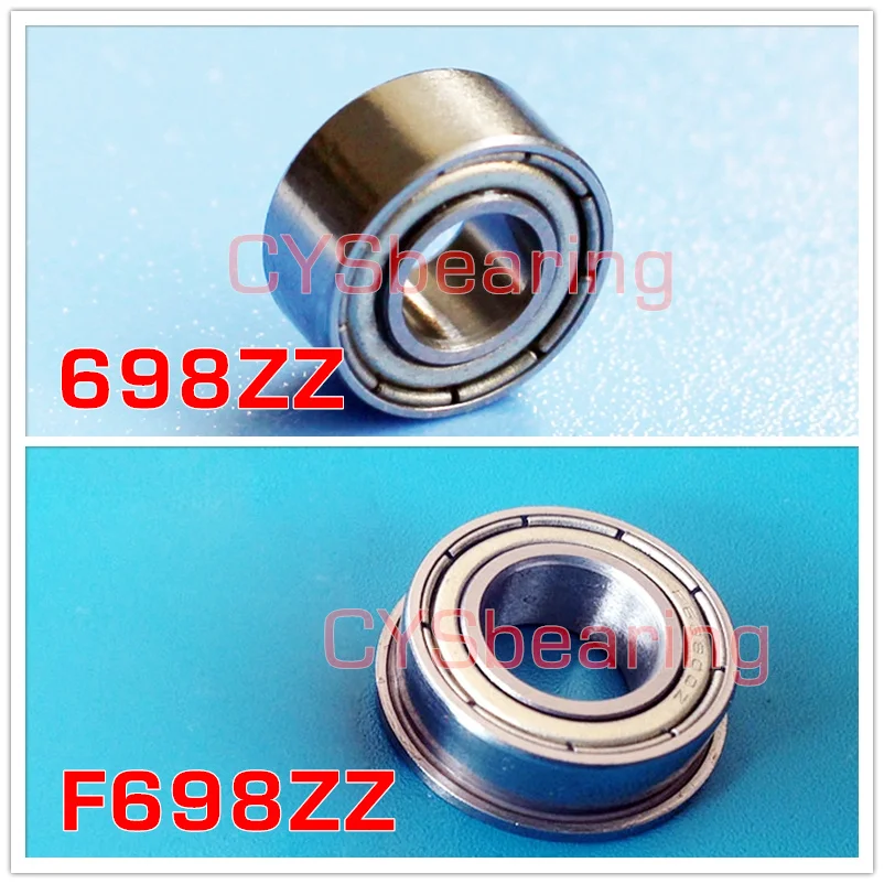 10 Bearing 698ZZ 8mm Outer Diameter 19mm Metric Ball