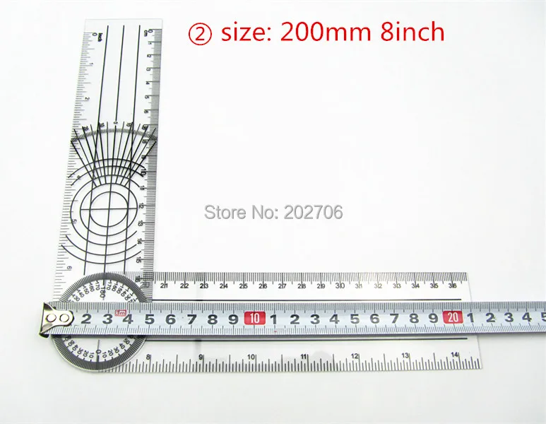 5 типов/набор сочетание медицинский Гониометр пластиковые транспортиры Угловые линейки BMI линейка