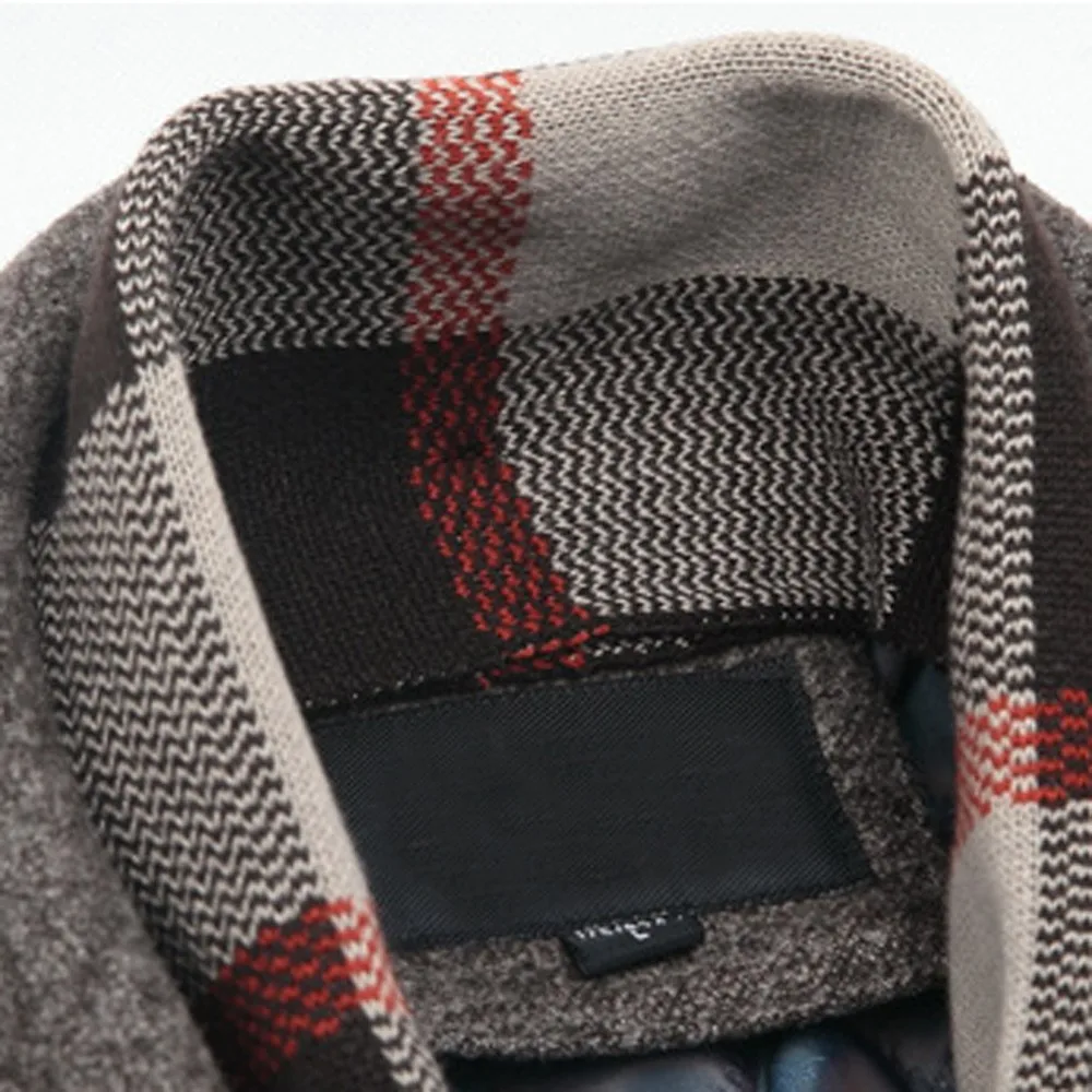 Black Friday men winter coat men Men's Casual Wool Trench Coat Fashion Business Long Thicken Slim Overcoat Jacket parka clothes long coat