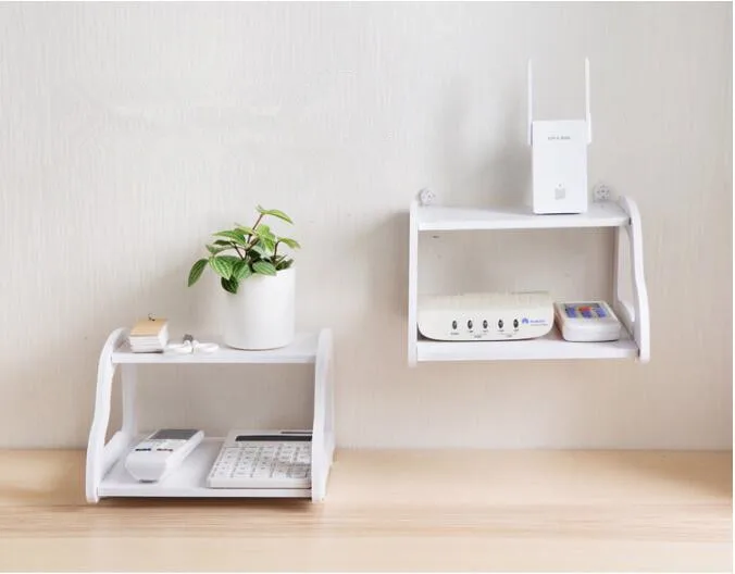 1Pc Phone Storage Rack Tv Set Top Shelf Wifi Router Shelf Set-Top Box Holder Soggiorno Storage Holder Rack Ok 0709