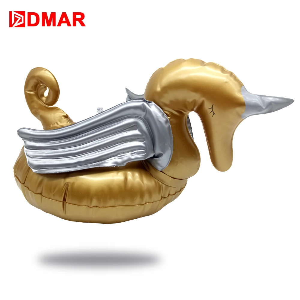 

DMAR NEW 2pcs Inflatable Unicorn Drink Holders Pool Float Toys Cup Holder Swimming Ring Beach Water Party Kids Adults