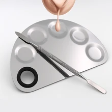 Лопатка из нержавеющей стали Нержавеющая сталь палитра для макияжа макияж специальные инструменты для ногтей красоты